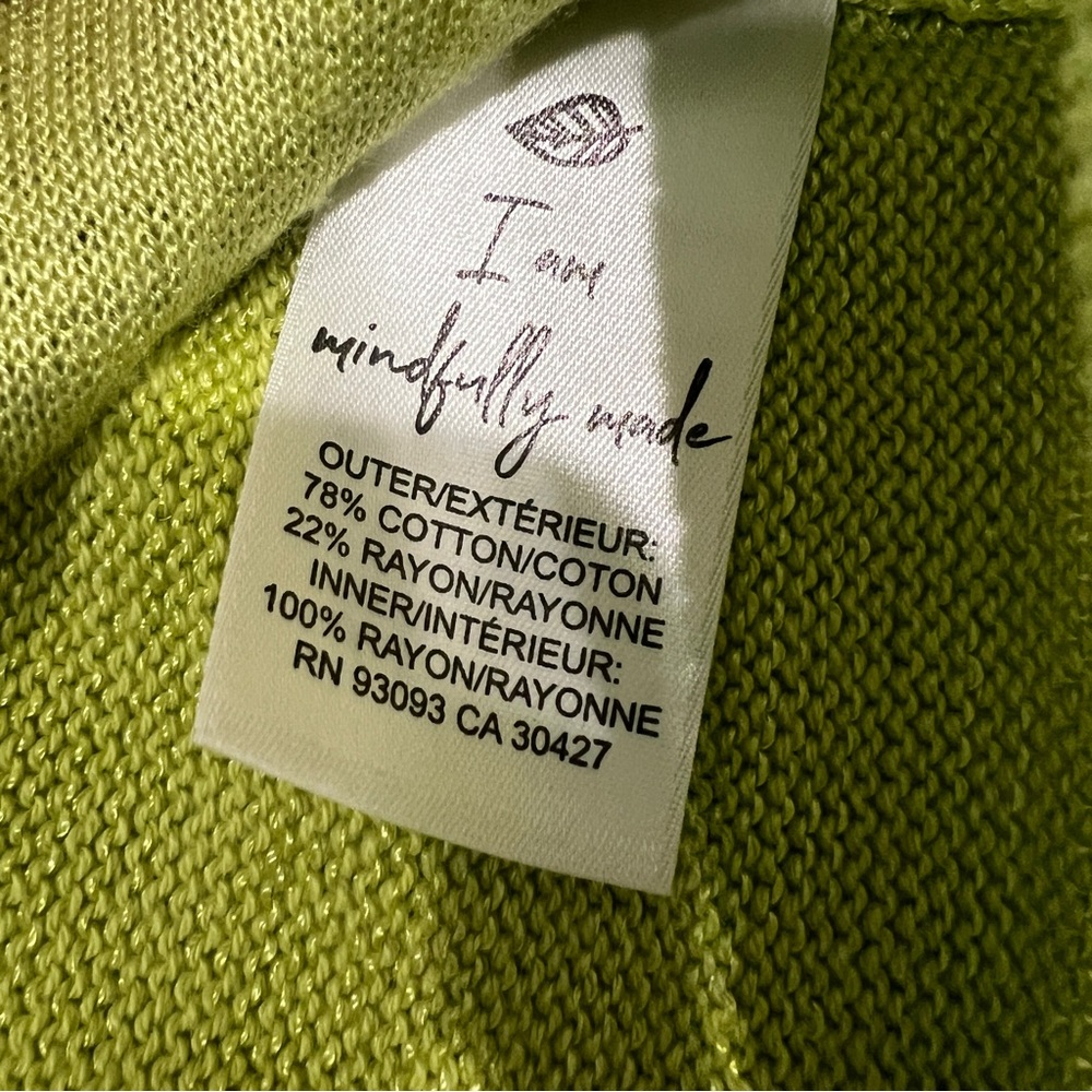 Nic+Zoe Mesh Stitch Knit Tank Top Sleeveless Grasshopper Green S NWT - Picture 14 of 15